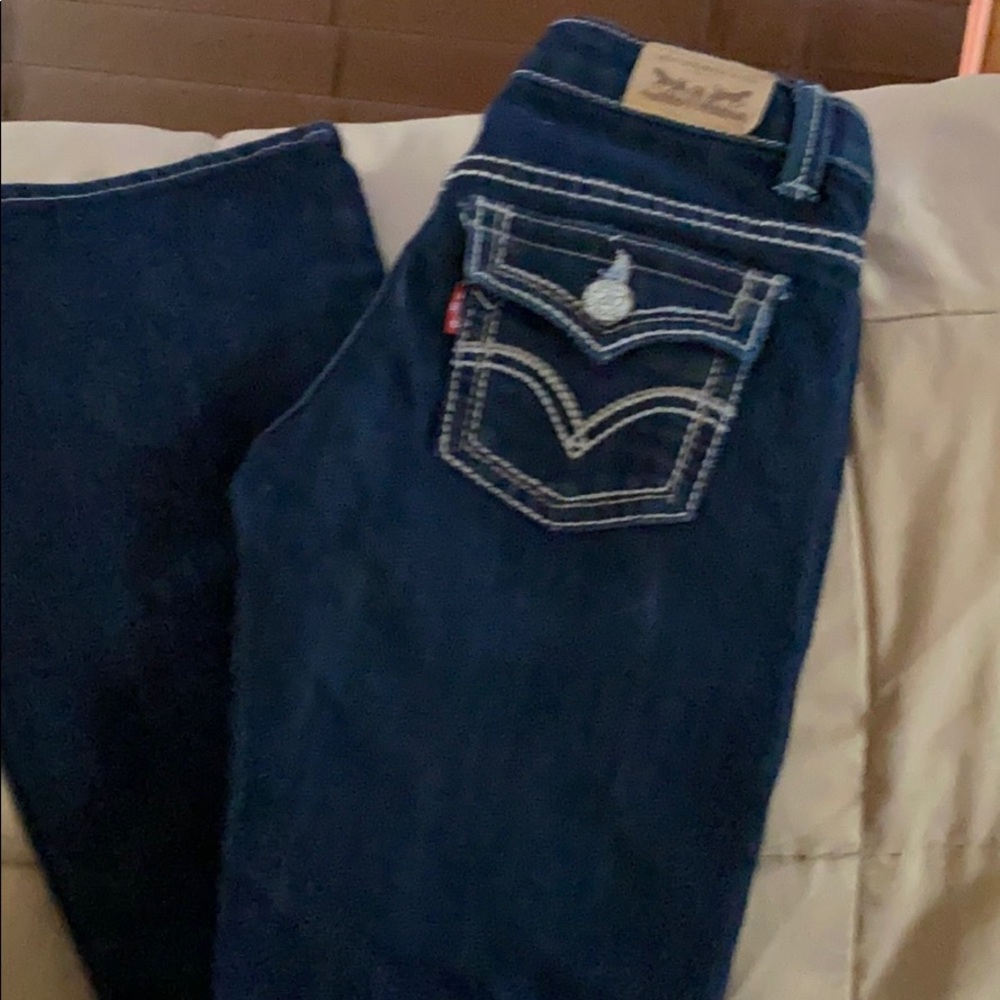 Girls size 8 slim bootcut jeans